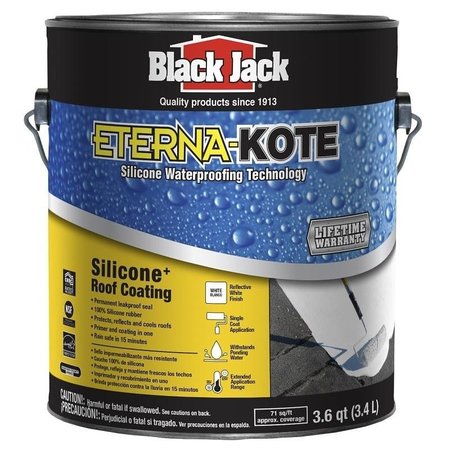 BLACK JACK ETERNAKOTE 5576120 Roof Coating, White, 1 gal, Liquid 1342652